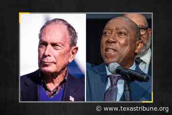 Houston Mayor Sylvester Turner endorses Michael Bloomberg for president - The Texas Tribune