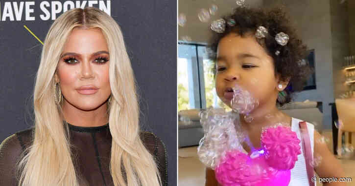 Bubbles! Presents! Khloé Kardashian Celebrates Valentine's Day with Daughter True, 22 Months
