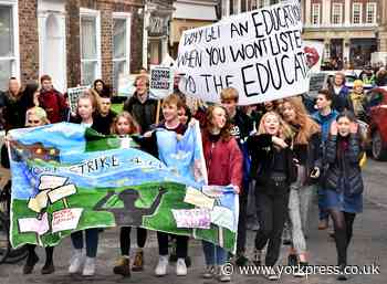 Young people take to York's streets to mark one year of climate protest