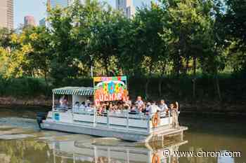 Float down Buffalo Bayou drinking endless margaritas on Cuchara's Xochimilco-inspired boat tour