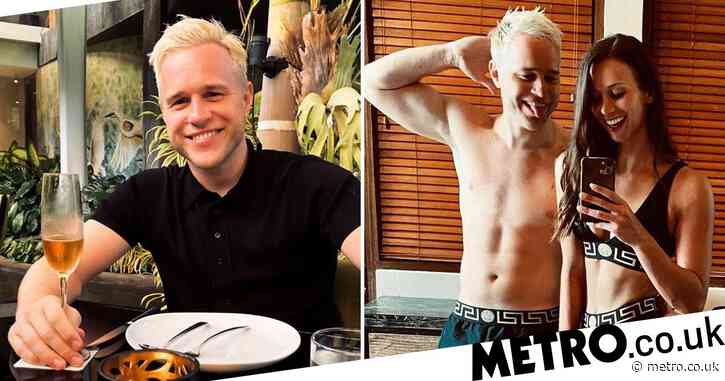 Olly Murs strips down for Valentine’s Day with girlfriend Amelia Tank after confirming relationship