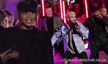 Rochelle Humes shows her support for husband Marvin as he reunites with JLS