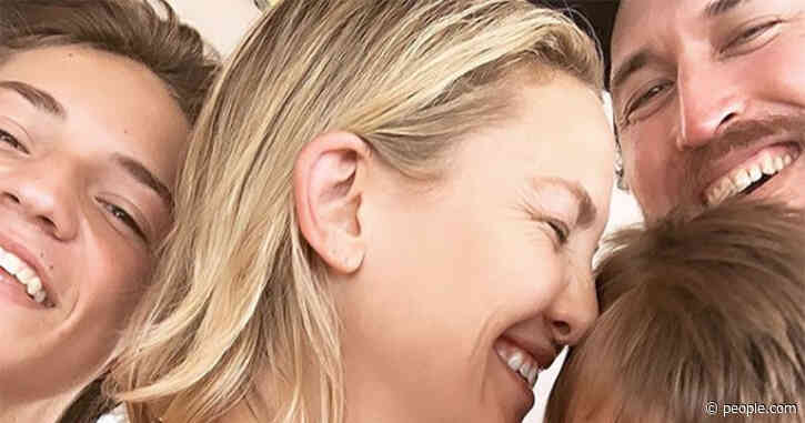 Kate Hudson Calls Her 3 Kids and Boyfriend Danny Fujikawa 'All My Valentines' in Cute Family Photo