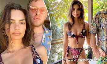 Emily Ratajkowski poses in her Inamorata bikini line