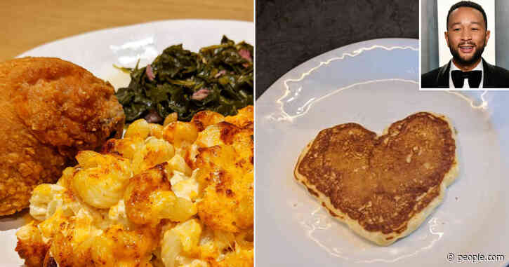Fried Chicken and Heart Pancakes! John Legend Cooks a Valentine's Day Feast for His Family