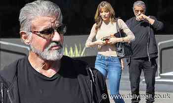 Sylvester Stallone and wife Jennifer Flavin shop for diamonds on Valentine's Day