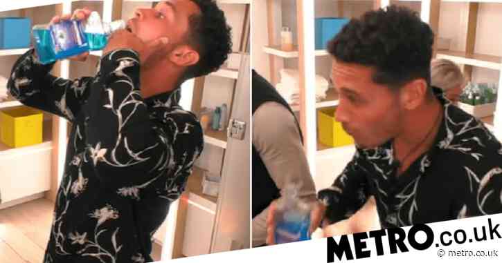 Love Island fans are convinced Callum Jones is ‘cursed’ as he chokes on mouthwash after brutal Shaughna Phillips dumping