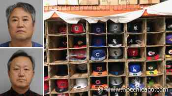 2 Charged With Mass Producing Fake Sports Merchandise at Suburban Factory