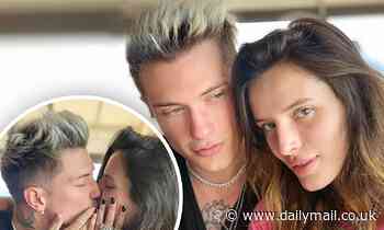 Bella Thorne asks followers 'who wants to be our third?' in flirty Valentine's Day photos with beau