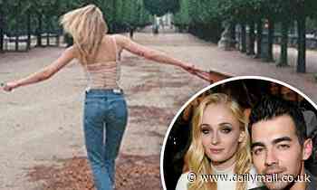 Joe Jonas shares a photo of his wife Sophie Turner from behind on Valentine's Day