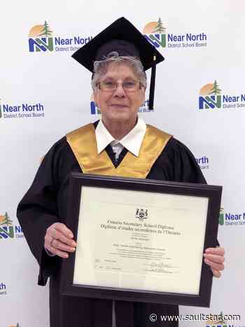 Senior earns high-school diploma