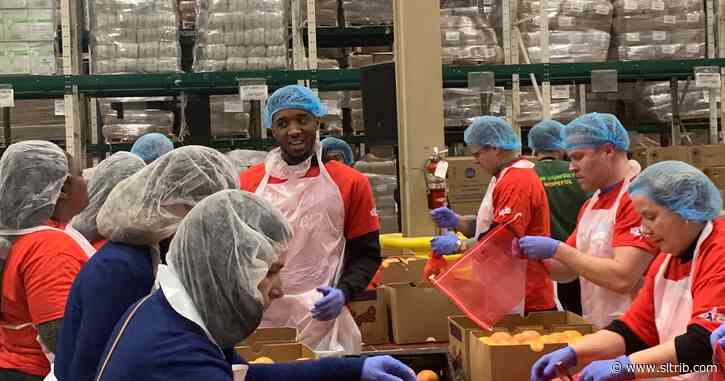 Rudy Gobert and Donovan Mitchell get a chance to give back, make a difference at All-Star Weekend events