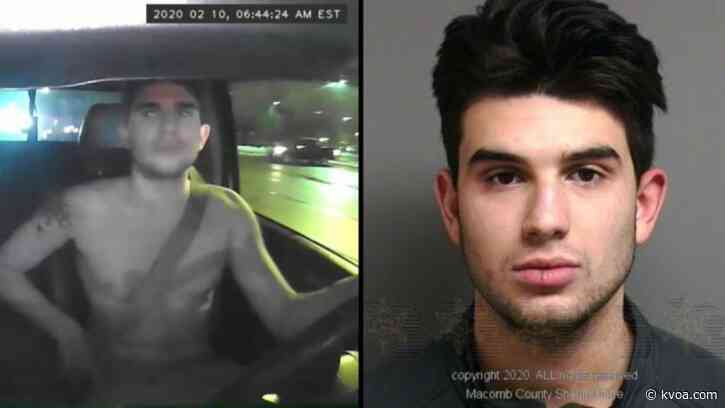 Shirtless, barefoot man steals snow plow in Michigan