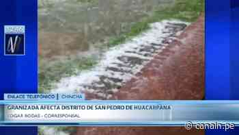 Chincha: Una inusual granizada afecta al distrito de San Pedro de Huacarpana - Canal N