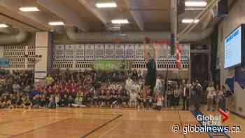 Sensational slam dunk stuns crowd at Edmonton basketball tournament
