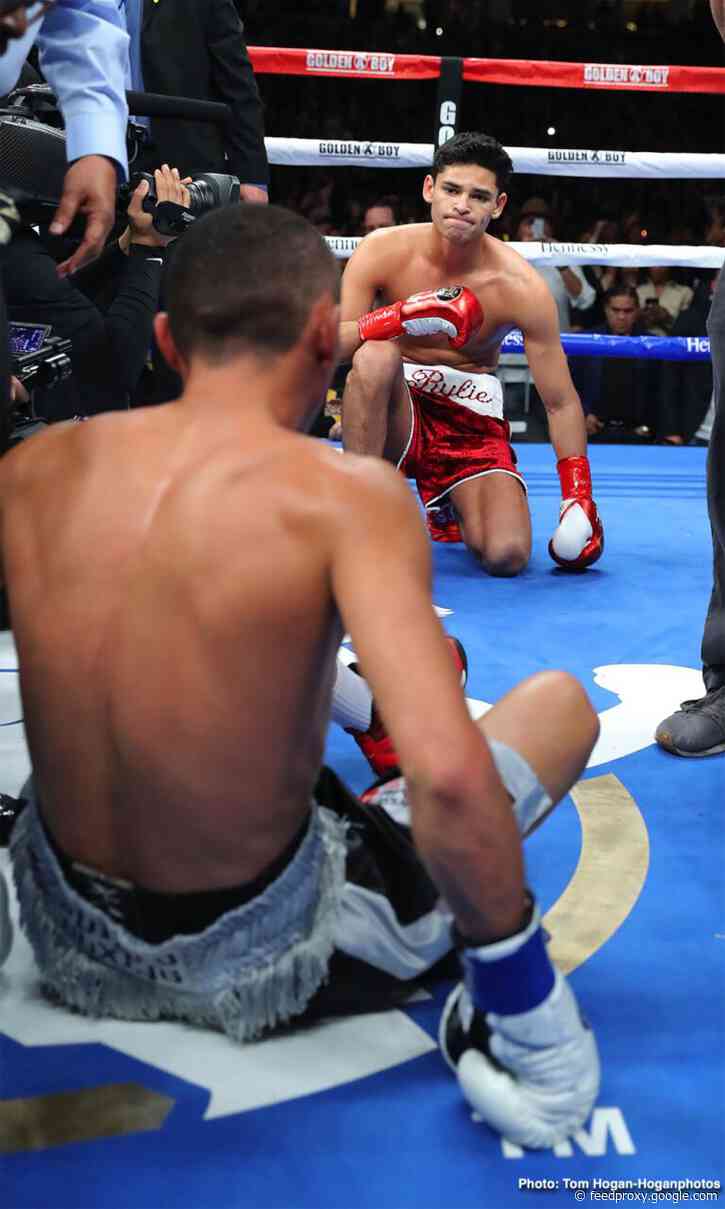 Boxing Results: Ryan Garcia OBLITERATES Francisco Fonseca in 1st round KO