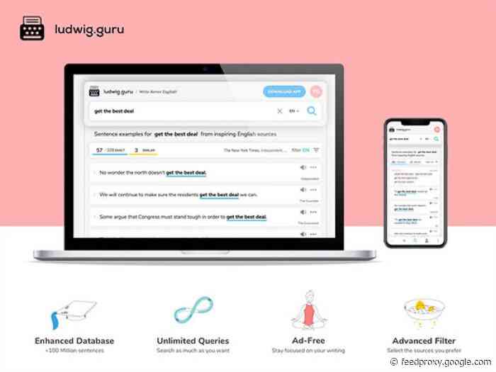 Save 60% on the Ludwig Sentence Search Engine: Lifetime Subscription