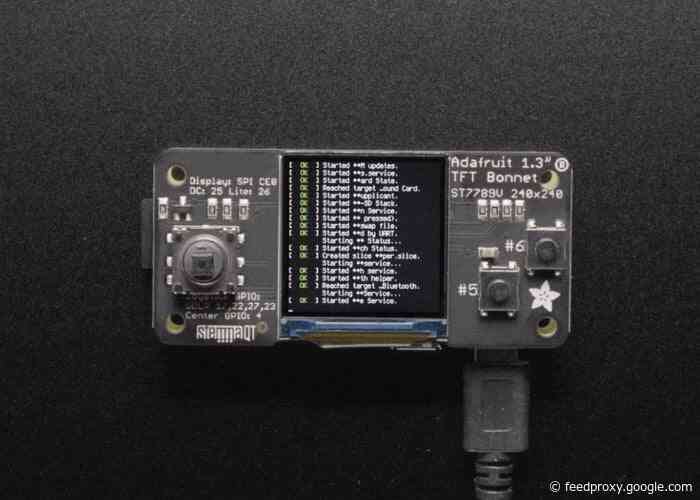Raspberry Pi 1.3 inch Color TFT Bonnet arrives at Adafruit for $17.50