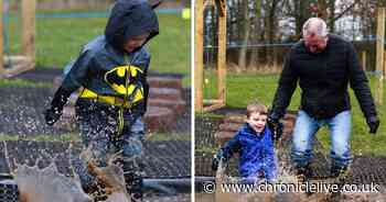 Kids and adults get mucky at the North East Puddle Jumping Championships