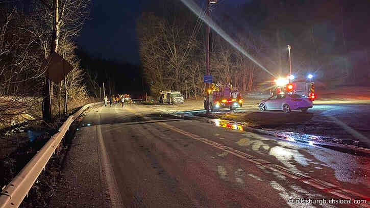 Streets Run Road Closed Due To Downed Utility Poles