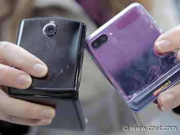 Galaxy Z Flip vs. Motorola Razr drop test: Both phones broke on the first drop     - CNET