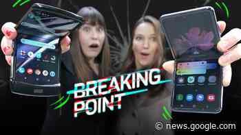 Galaxy Z Flip vs. Motorola Razr drop test - CNET