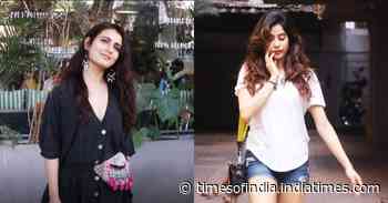 Spotted: Janhvi Kapoor and Fatima Sana Shaikh get clicked in the city in their casual best