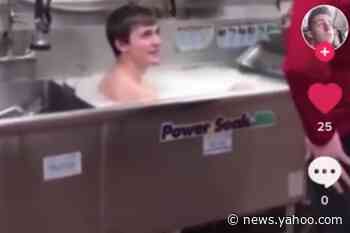 Wendy's employees 'terminated' after viral video shows man bathing in kitchen sink