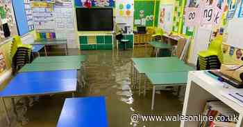 School left under water after Storm Dennis as head teacher spends all night trying to rescue it