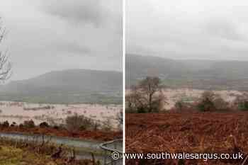 Storm Dennis: View from Sugarloaf captures scale of flooding - South Wales Argus