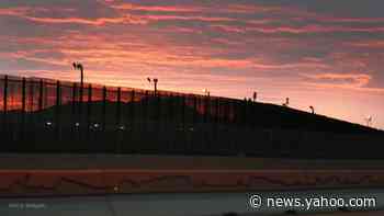 Trump blames border wall falling over on 'big winds'