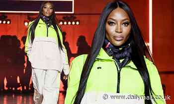Naomi Campbell nails the sports luxe look at star-studded Tommy Hilfiger LFW show