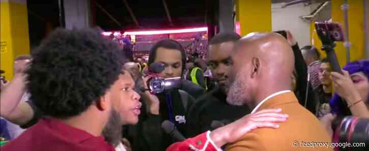 Devin Haney CONFRONTS Bernard Hopkins after Ryan Garcia victory