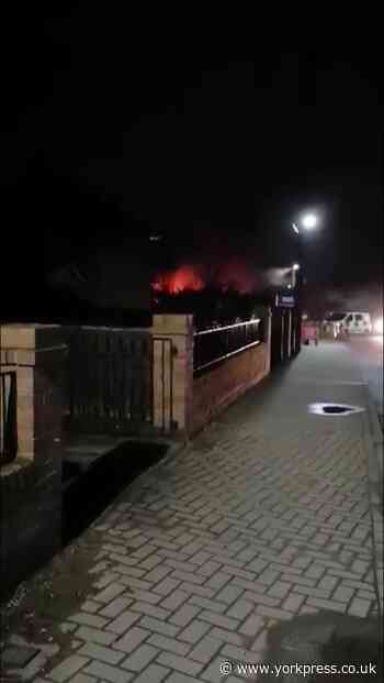 Two people rescued from house fire in York