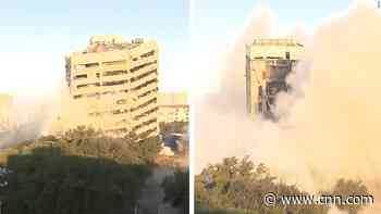 Implosion fails to take down entire Dallas building