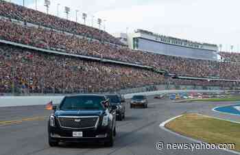 Trump takes 'The Beast' for a lap around Daytona