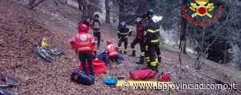 Cade in mountain bike Soccorso dai pompieri - La Provincia di Como
