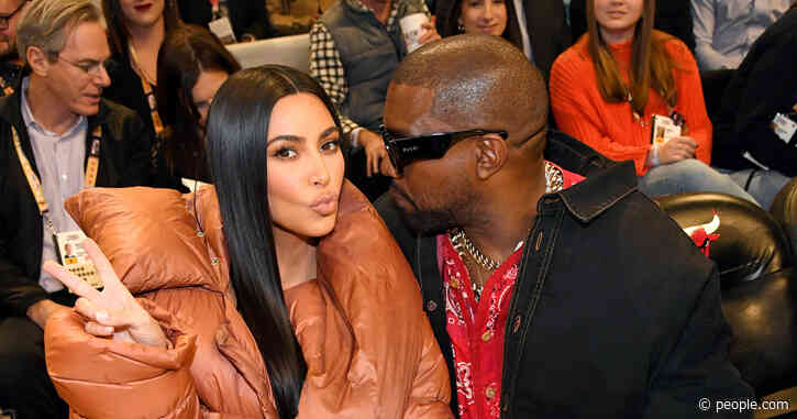 Kim Kardashian and Kanye West Sit Courtside — and Share Jumbotron Kiss — at 2020 NBA All-Star Game