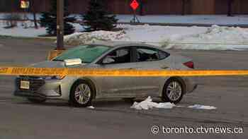 Masked suspect sought after two males shot in parking lot of Thornhill mall