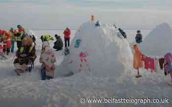 Igloo festival attracts hundreds to Siberian reservoir