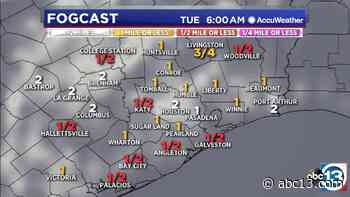 Foggy start to Monday with a few rain showers - KTRK-TV