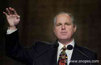 Rush Limbaugh Said ... What? - Snopes.com