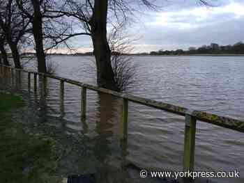 Knavesmire becomes a lake in the wake of Storm Dennis