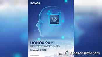 Honor 9X Pro, MagicBook Laptop Global Launch Set for February 24