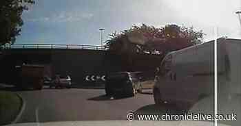 Dangerous driver who led police on high-speed chase left red-faced after being spotted at bus stop