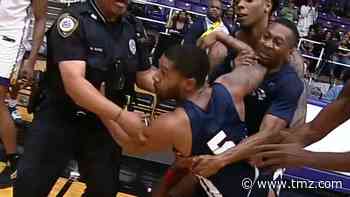 College Basketball Brawl Pops Off In Handshake Line, Cops Break It Up