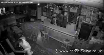 Burglar caught on CCTV trying to break into games machine at popular Byker pub