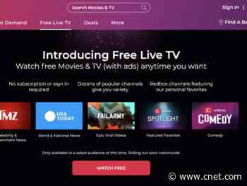 Redbox expands into free live TV and movie streaming     - CNET