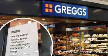Greggs branches unable to open and selling limited stock due to Storm Dennis aftermath