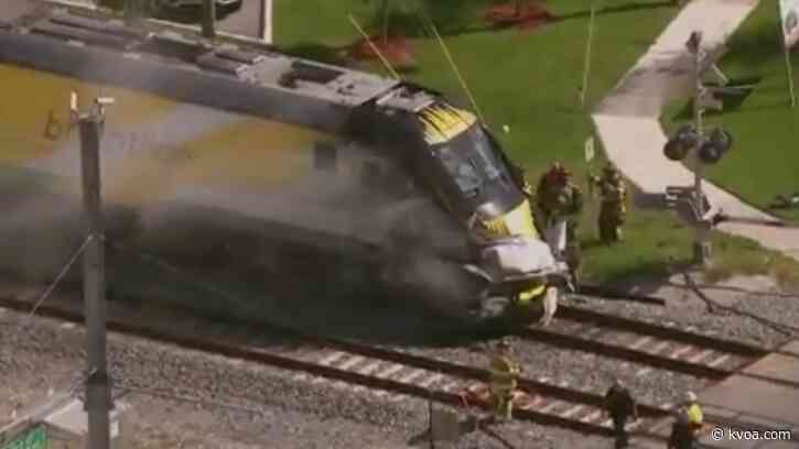 1 person dead when high speed train hits car in Florida